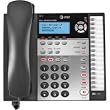AT&T 1070 Corded Phone, Black/Silver, 1 Handset