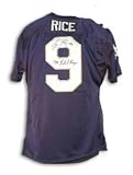 Tony Rice Signed Notre Dame Fighting Irish Navy Blue Throwback Jersey - 1988 National Champs
