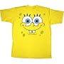 Spongebob Square Pants Big Face Yellow T-shirt Tee