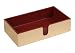 Caspari Lacquer Guest Towel Holder, Sienna and Gold