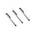 3 Pack of Universal Silver Stylus Pens with Clip for Apple iPhone 4GB 8GB / iPhone 3G 8GB 16GB / iPod Touch 8GB 16GB 32GB / All Touch Screen Phones