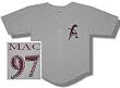FLEETWOOD MAC - FM Logo - Gray Button Down Baseball Jersey