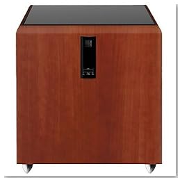 KEF PSW4000 Cherry 12 Inch 500 Watt Powered Subwoofer