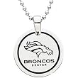 Stainless Steel Denver Broncos Name Logo Necklace