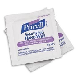 GOJO PURELL SANITIZING HAND WIPES Individual Wrapped Wipes, 1000 Count Bulk