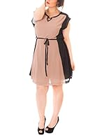 S.by Suzie Vestido (Rosa / Negro)