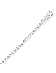 Sterling Silver 20 Inch 1.2mm Diamond Cut Rope Chain Necklace