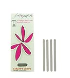 Strappy Strips Silver Rose 1 pair by Foot Petals