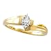 14K White or Yellow Gold Diamond Engagement Ring - 0.08 Ct.