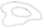 Freshwater Cultured Pearl 7.0-7.5mm Necklace, 18" and Bracelet, 7" 14k Yellow Gold Set
