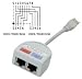 Lindy UTP Port Doubler - Network/phone splitter - RJ-45 (M) - RJ-45 (F)
