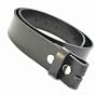 Black Punk Leather Snap On Belt