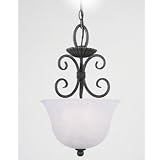 Sea Gull Lighting 5115-07 Catrina Three-Light Pendant, Weathered Iron Finish