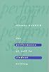 The Performance of Self in Student Writing