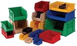 12 Pack Plastic Storage Bins 14-3/4" x 8-1/4" x 7" IVORY