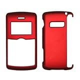 Red Rubberized Snap-On Cover Hard Case Cell Phone Protector for LG enV 3 VX ....