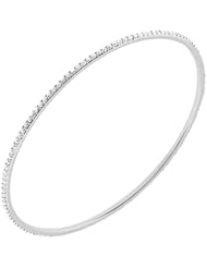 1.92 ct. tw Round Diamond Bangle Bracelet in Prong Setting - G-H SI1 - 18 Kt. White Gold