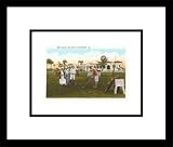 Golf Course, Hollywood, Florida Framed Art Poster Print, 19x17