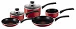 Tefal Bistro 5-Piece Cookware Set, Red