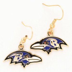 Baltimore Ravens NFL Dangle Earrings