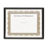 Sparco Products Framed Certificate, 11x8-1/2, Black/Gold Frame