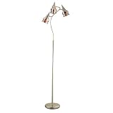Blaze Spiral Floor Lamp - Silver/ Orange