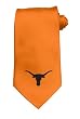University of Texas - Longhorns - Solid Logo Orange Black Bevo - Necktie - Tie