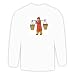 Long Sleeve T-shirt with man, stick, China, pots, Asia, balance, water, carrying, buckets