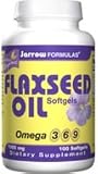 Flaxseed Oil 100 Softgels 1000 Mg (Omega-3 Vegetarian) - Jarrow Formulas