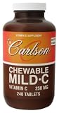 Carlson Laboratories - Chewable Mild C, 250 mg, 240 chewable tablets