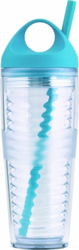 Aladdin Migo Aero 16-Ounce Insulated Water Tumbler with Straw, Blue