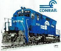 Conrail SD45 Railroad Train T-Shirt Tee Shirt