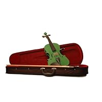 Full Size Violin 4 x 4 With Case - Green