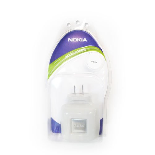 Nokia AC-1U White Retractable Compact Travel Charger