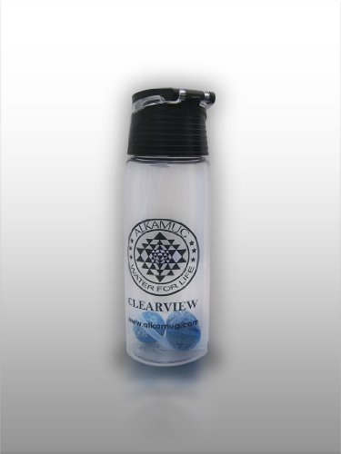 Alkamug ClearView - Portable Water Alkalizer and Purifier - Transparent Clear