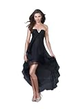 La Femme 15033, Strapless High Low Gown