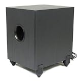 New Black 250 Watt Surround Sound HD Home Theater Powered Active Subwoofer SUB8