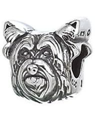 Zable Yorkie Animals-Dogs Sterling Silver Charm