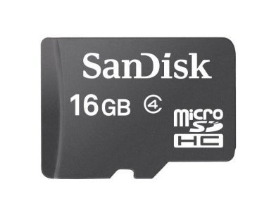 Sandisk 16GB MicroSDHC Memory Card, Class 4