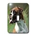 Dogs Boxer - Boxer Portrait - Light Switch Covers - single toggle switch