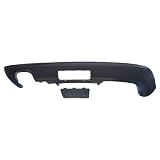 Zoom Produkt-Bild: Spoiler Doppelrohr gerade, satinschwarz VW Passat Stufenheck, Baujahr 03.05 - 11.10 mit Ausschnitt inklusive Abdeckung und Montageteile, Originalteil von VW