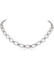 Sterling Silver Fancy Toggle Chain Necklace, 18"