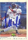 Darrell Whitmore, Kinston Indians - Indians Affiliate Autographed Card