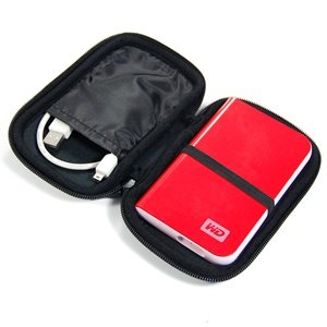 Bluecell Black 2.5-Inch Carrying Case/Bag for My Passport Portable Drives + Free Bluecell Cable Tie