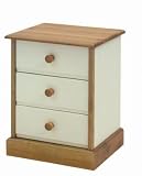 Saplings Bedside Cabinet - Finished in Ivory & Antique Pine