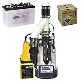 Basement Watchdog 1/3 HP Combination Primary and Backup Sump Pumps w/ Battery and Acid - SPD-DFK-961KIT