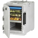 Cambro UPCS400 Insulated Food Pan Carrier, Holds 6 Full-Size 2-1/2 Deep Food Pans - Slate Blue