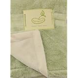 Beansprout Luxe Mink to Micro Mink Crib Throw Blanket, Sage by Pem America