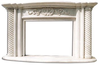 31ZI01AIQSL Bernardo Marble Fireplace Mantel