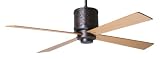 Period Arts BDG-RB-52-MP-NL-NC Bodega Bronze Contemporary Ceiling Fan 52 - FREE SHIPPING